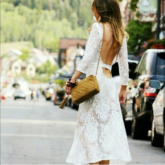 For Love and Lemons FL&L San Marcos Midi Dress S - Picture 5 of 15